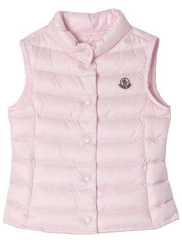 Kids Liane Logo Patch Padded Vest Pink - MONCLER - BALAAN 3