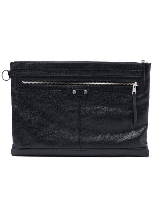 Clip Large Clutch Bag Black - BALENCIAGA - BALAAN 1