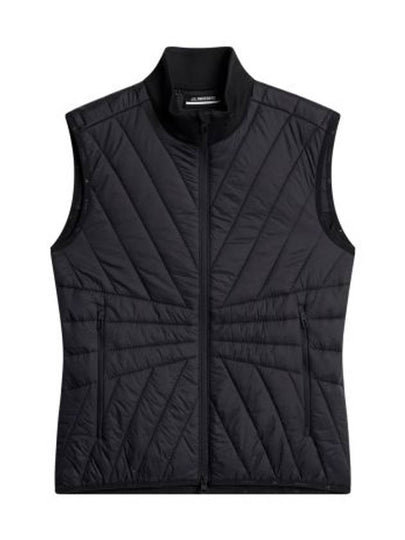 Women's Holma Quilt Hybrid Vest Black - J.LINDEBERG - BALAAN 2