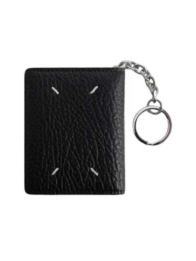 4 Stitch Keyring Card Wallet Black - MAISON MARGIELA - BALAAN 2