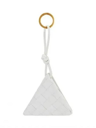 Triangular leather key holder 270518 - BOTTEGA VENETA - BALAAN 1