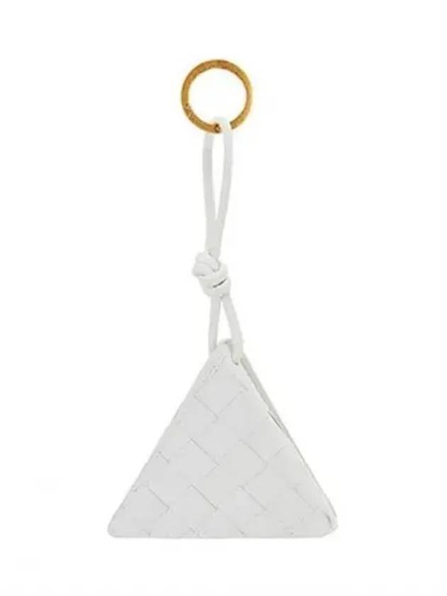 Triangular leather key holder 270518 - BOTTEGA VENETA - BALAAN 1