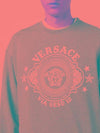 Medusa Badge Print Sweatshirt Grey - VERSACE - BALAAN 5