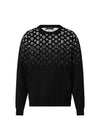 Gradient Cotton Crew Neck Knit Top Black - LOUIS VUITTON - BALAAN 2