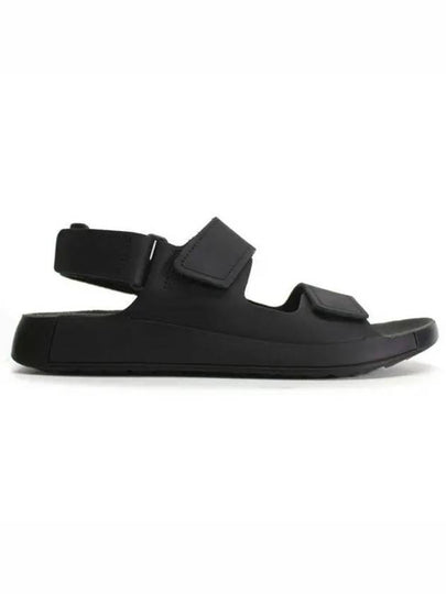 Cozmo Leather Sandals Black - ECCO - BALAAN 2