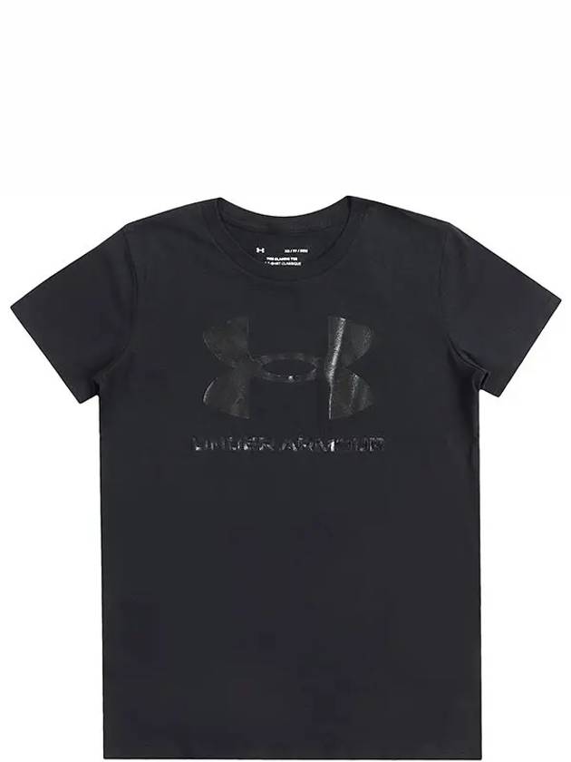 Sports Style Graphic Short Sleeve T-Shirt Black - UNDER ARMOUR - BALAAN 3