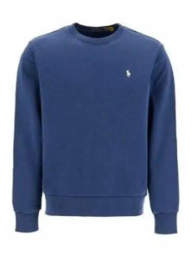 Embroidered Pony Logo Crew Neck Cotton Sweatshirt Cruise Navy - POLO RALPH LAUREN - BALAAN 1