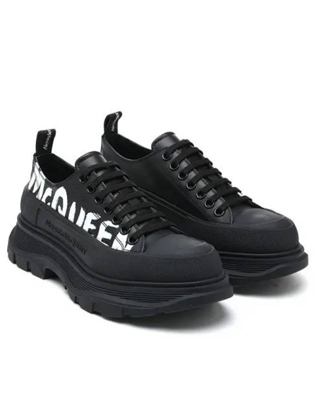 Tread Slick Low Top Sneakers Black - ALEXANDER MCQUEEN - BALAAN 2