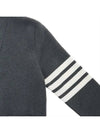 Milano Stitch 4-Bar Cardigan Medium Grey - THOM BROWNE - BALAAN 6