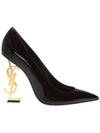 Patent Leather Opyum Pumps Black - SAINT LAURENT - BALAAN 1