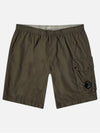 Flat Nylon Lens Beachwear Shorts Khaki - CP COMPANY - BALAAN 1