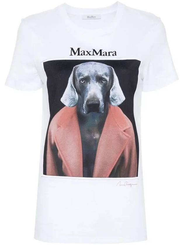 WOMEN S PRINTED COTTON T SHIRT 21946071600012 - MAX MARA - BALAAN 2