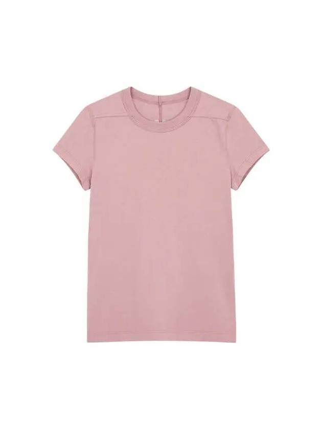 WOMEN Short Sleeve Cropped T Shirt Indian Pink - RICK OWENS - BALAAN 1