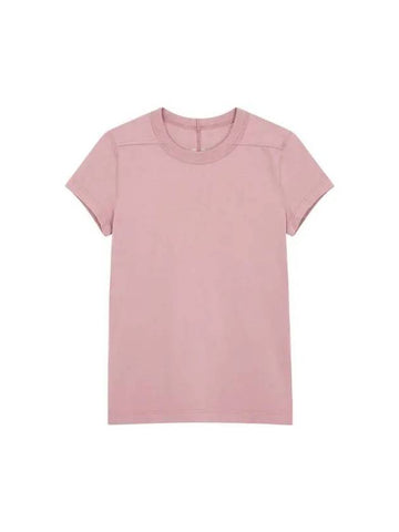 WOMEN Short Sleeve Cropped T Shirt Indian Pink - RICK OWENS - BALAAN 1