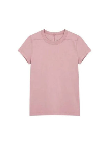 WOMEN Short Sleeve Cropped T Shirt Indian Pink - RICK OWENS - BALAAN 1