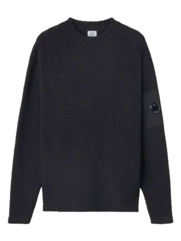 Lens wappen knit black - CP COMPANY - BALAAN 1