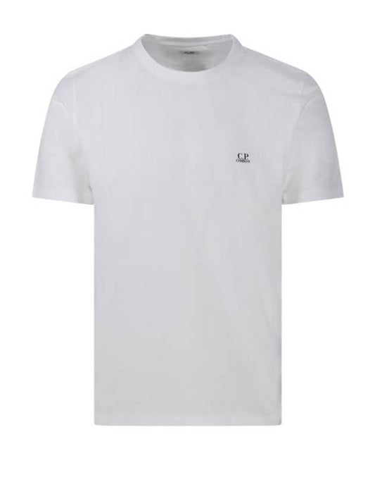 Logo Short Sleeve T-Shirt Gauze White - CP COMPANY - BALAAN 1