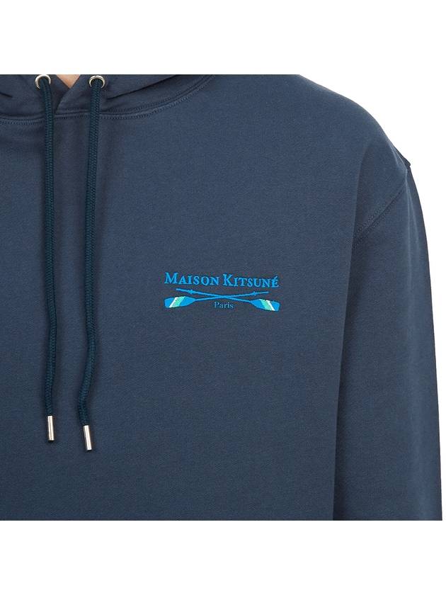 Oars Regular Hoodie Ink Blue - MAISON KITSUNE - BALAAN 9