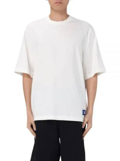 Logo Patch Cotton Jersey Short Sleeve T-Shirt Ivory - BURBERRY - BALAAN 2