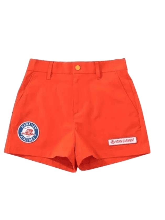 Women's Airline Shorts Orange - HORN GARMENT - BALAAN 1