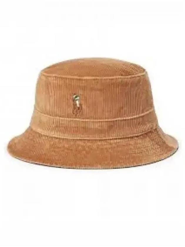 30 points corduroy bucket hat brown - POLO RALPH LAUREN - BALAAN 1