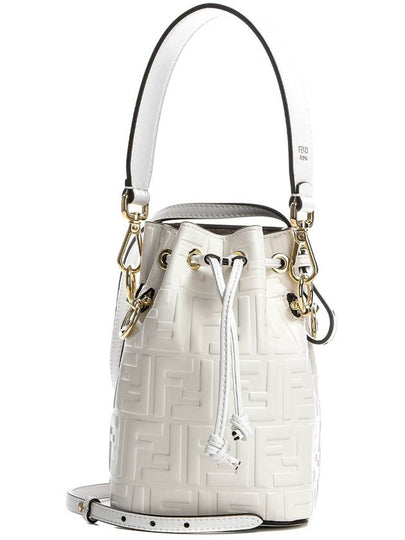 Mon Tresor Small Leather Bucket Bag White - FENDI - BALAAN 2