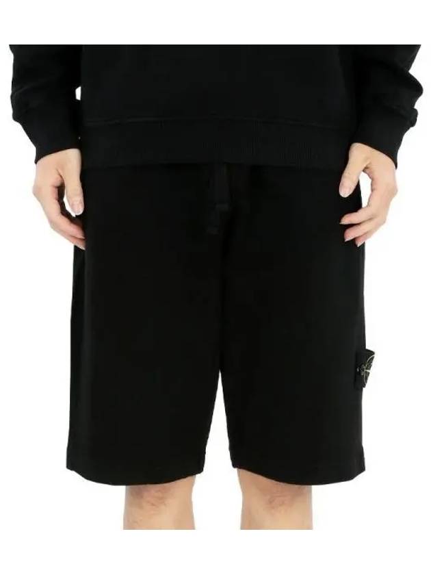 Wappen Patch Old Regular Fit Shorts Black - STONE ISLAND - BALAAN 2