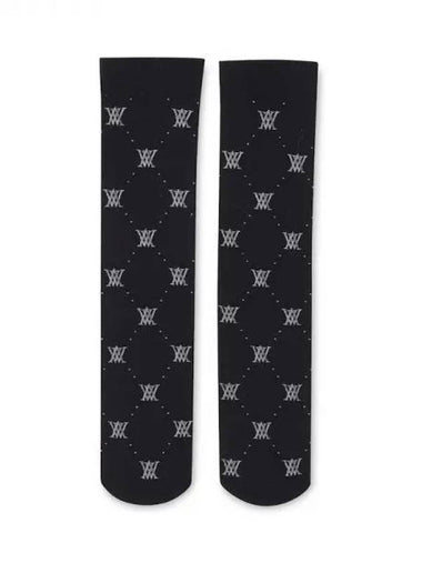 Anew W Monogram Logo SOCKBK Domestic Product GQCY24022819138 - ANEWGOLF - BALAAN 1