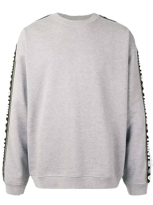 Tape Logo Sweatshirt Grey - VETEMENTS - BALAAN 1