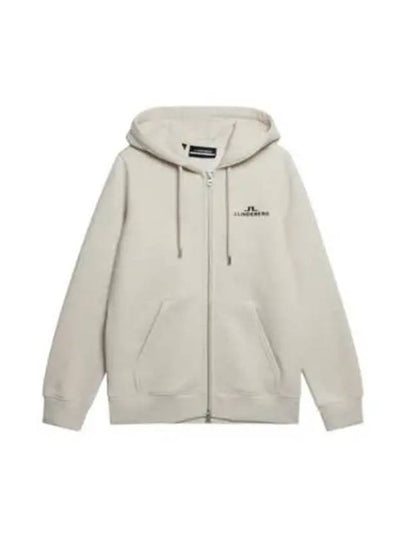 Alpha Hooded Zip-Up Jacket Beige - J.LINDEBERG - BALAAN 2