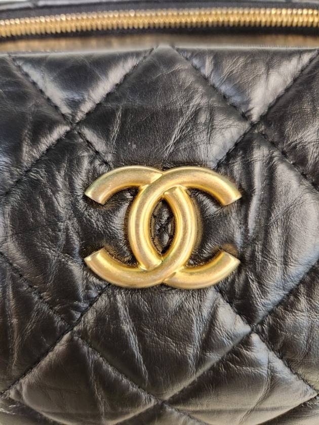 Women s Bowling Bag Top Handle Black AS3740 Condition - CHANEL - BALAAN 8