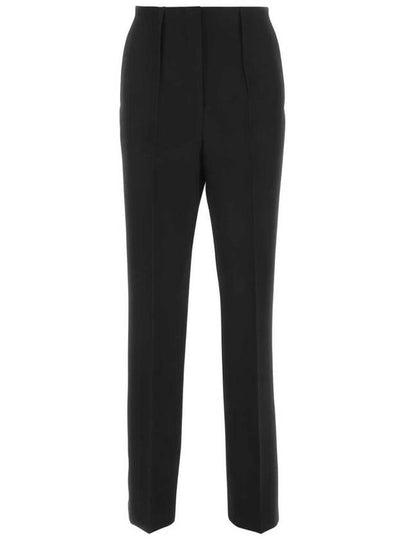 Women's Grande Poudre Wool Cigarette Pants Black - FENDI - BALAAN 2