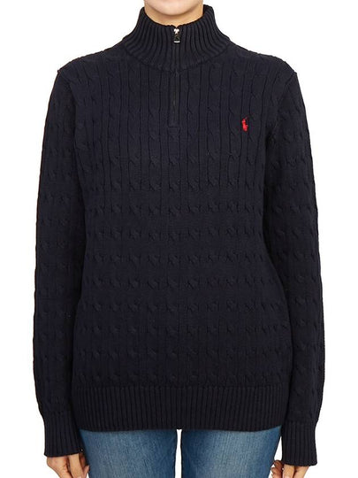 Kids half zip up knit 323868894005 NAVY Adult wearable - POLO RALPH LAUREN - BALAAN 2