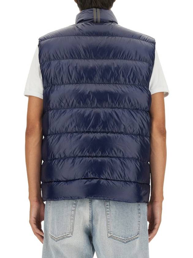 Crofton Logo Patch Padded Vest Atlantic Navy - CANADA GOOSE - BALAAN 4