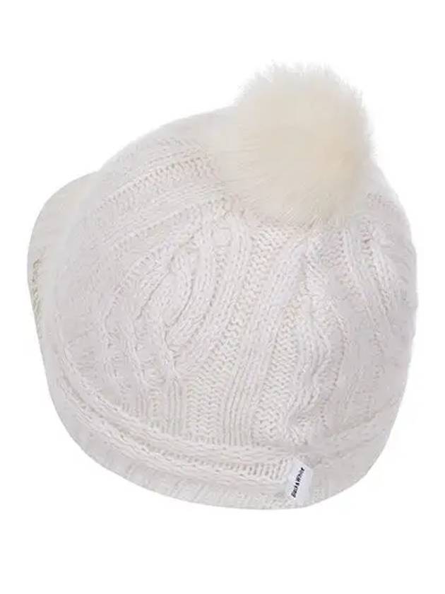 Women’s Knit Ball Cap 8512LXAKWHITE - BLACK&WHITE - BALAAN 3