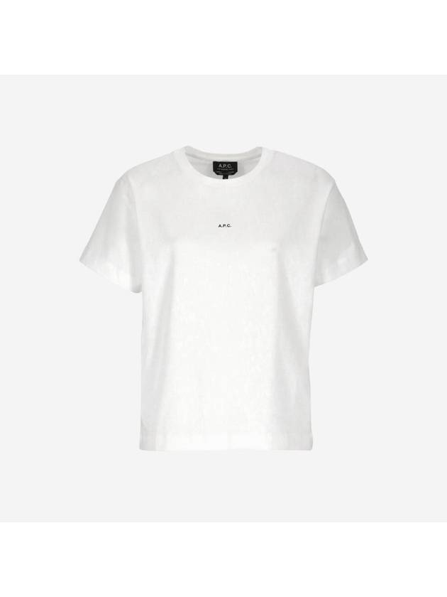 Jade Logo Short Sleeve T-Shirt White - A.P.C. - BALAAN 2