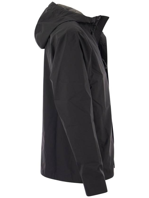 Men's Jackson Glacier Rain Hooded Jacket Ink Black - PATAGONIA - BALAAN 4