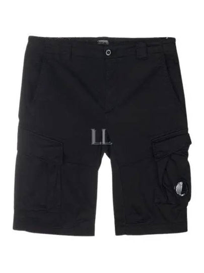 Stretch Satin Cargo Shorts Navy - CP COMPANY - BALAAN 2