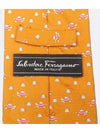 Ferragamo Orange Tie Fashion Accessories - SALVATORE FERRAGAMO - BALAAN 4