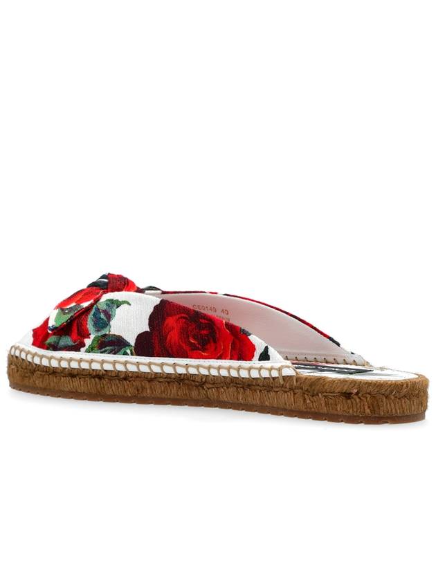 Dolce & Gabbana Floral Motif Slides, Women's, Multicolour - DOLCE&GABBANA - BALAAN 5