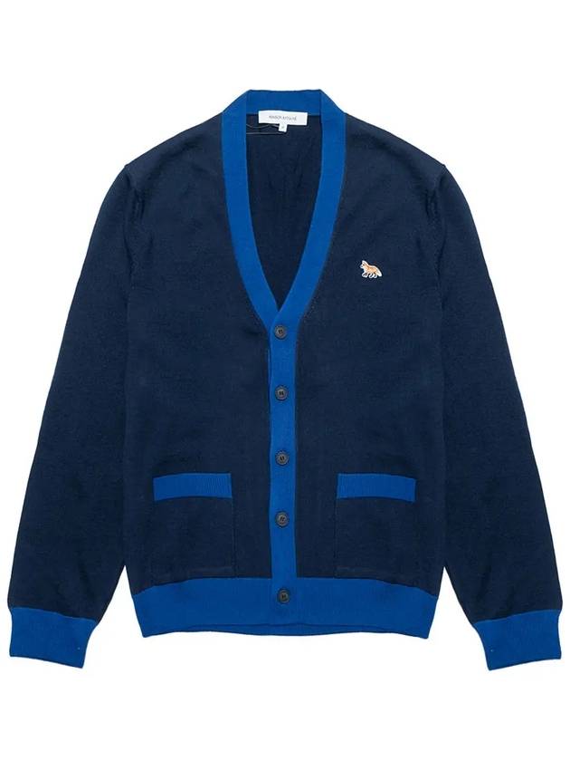 Baby Fox Patch Regular Cardigan Navy - MAISON KITSUNE - BALAAN 3