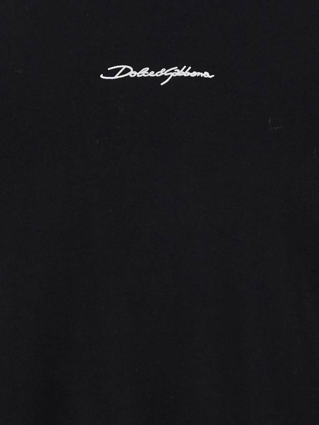 logo print cotton T shirt G8RN8ZG7NUB - DOLCE&GABBANA - BALAAN 4