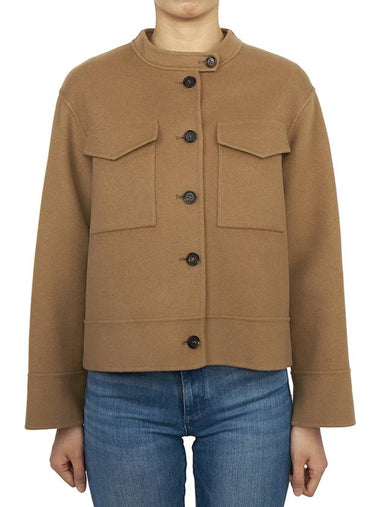 Supremo Cropped Virgin Wool Single Coat Brown - MAX MARA - BALAAN 1