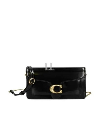 Tabby Chain Clutch Bag Black - COACH - BALAAN 2