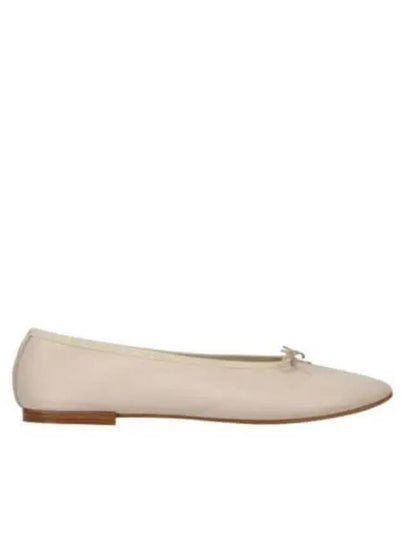 Lilouh Bow Detail Leather Flats Beige - REPETTO - BALAAN 2