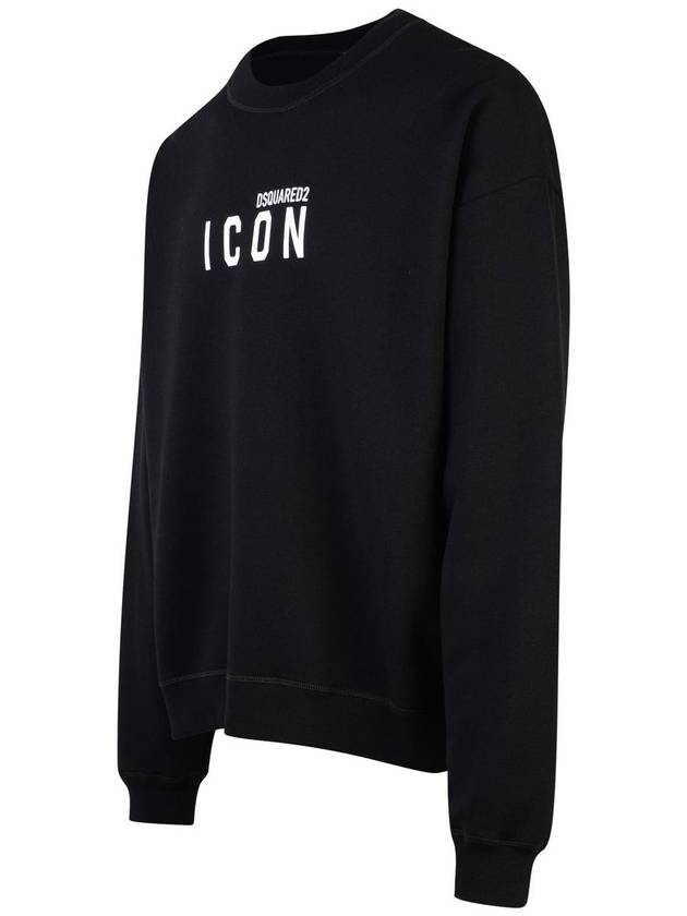 Logo Print Sweatshirt Black - DSQUARED2 - BALAAN 3