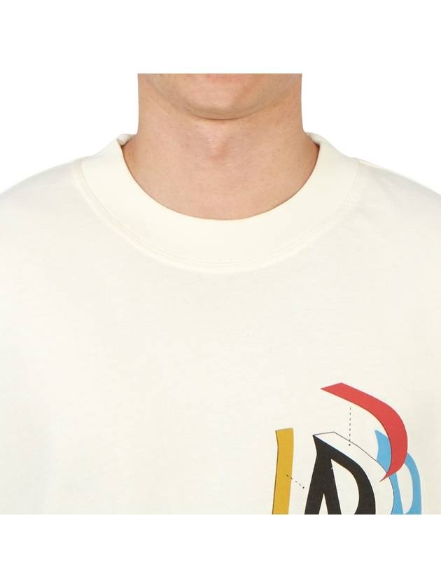 Initial Assembly Short Sleeve T-Shirt Flat White - REPRESENT - BALAAN 7