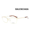 Glasses Frame BB0085O 002 Gold Square Men Women Glasses - BALENCIAGA - BALAAN.