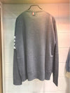 4 Bar Stripe Classic Wool Knit Top Grey - THOM BROWNE - BALAAN 4