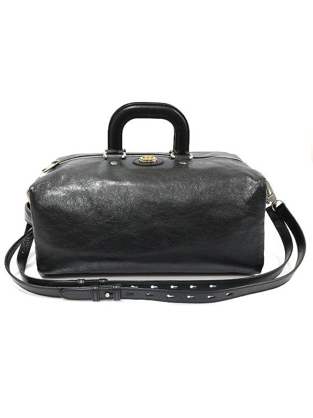 587866 Black Soft Leather Morpheus Interlocking G Boston Duffel Tote Shoulder Backpack 3WAY - GUCCI - BALAAN 1